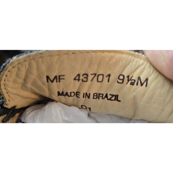 Mercanti Fiorentini Mens Relax Tie Shoe Black Leather Loafers 9.5M - Picture 9 of 9